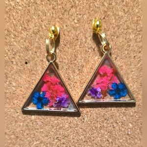 Handmade pressed pendant